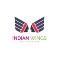 apache indian wings tribes logo template design for brand or company and others Royalty Free Stock Photo