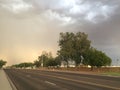 Apache Junction Arizona Dust Storm, Haboob Desert Southwest Royalty Free Stock Photo