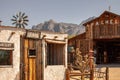 Apache Junction, Arizona / USA - October 7 2020: Replica Wild West movie set with western jail at the Superstition Mountain Museum Royalty Free Stock Photo