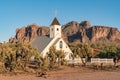 Chapel in the Superstition Mountains of Arizona Royalty Free Stock Photo