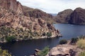 Apache Trail Lake, Arizona, USA Royalty Free Stock Photo