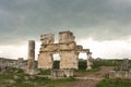 Apamea Syria, ancient ruins with famous colonnade before damage in the war Royalty Free Stock Photo