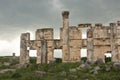 Apamea Syria, ancient ruins with famous colonnade before damage in the war