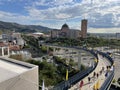 Aparecida, SÃÂ£o Paulo-SP, Brazil, October 16, 2021, Igreja Nova, walkway towards the cathedral,