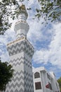 The minaret of Grand Friday Mosque, Islamic Centre, Masjid-al-Sultan Muhammad Thakurufaanu Al Auzam in Male, Maldives Royalty Free Stock Photo