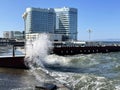 Vladivostok, Russia, October, 10, 2023. Apart-hotel Barny on Cape Burny in Vladivostok in autumn