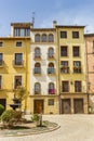 Apartement buildings in the historic center of Tudela Royalty Free Stock Photo