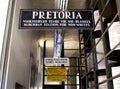 Apartheid Museum sign next to the entrance. Royalty Free Stock Photo