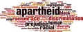 Apartheid word cloud Royalty Free Stock Photo
