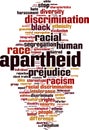 Apartheid word cloud Royalty Free Stock Photo