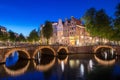 Apartment along Keizersgracht canal in Amsterdam city at Netherl Royalty Free Stock Photo