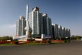 Apartment block in Jiayuguan in China