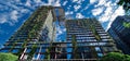 Apartment block in Sydney NSW Australia with hanging gardens and plants on exterior of the building Royalty Free Stock Photo