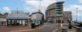 Apartment blocks in Poole harbour having their cladding replaced following Grenfell Tower disaster in Poole, Dorset, UK