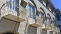 apartment building balconies