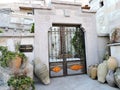 Apartment building entryway in Goreme, Cappadocia, Turkey