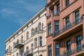 Apartment building facade Berlin, Royalty Free Stock Photo