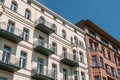 Apartment building facade Berlin, Royalty Free Stock Photo