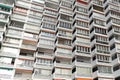 Apartment building facade - residential building exterior,