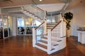 Apartment building indoor staircase