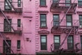 Apartment building, Manhattan, New York City Royalty Free Stock Photo