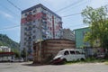 Apartment Building in Mining Town Chiatura, Georgia