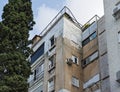 Apartment Building Needs Repair in Tel Aviv Israel Royalty Free Stock Photo