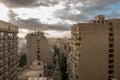 Apartment Buildings in Cairo Sunset Royalty Free Stock Photo