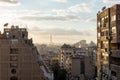 Apartment Buildings Cairo during Sunset Royalty Free Stock Photo