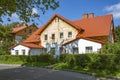 Apartment buildings on Moskovskaya Street in the resort town of Zelenogradsk