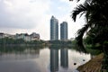 Apartment buildings in residential area of Hanoi, Vietnam. Royalty Free Stock Photo