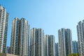 Apartment buildings, residential real estate, Hong Kong Royalty Free Stock Photo