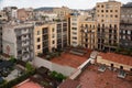 Apartment buildings seen from Barcelona Spain