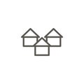 Apartment, buildings vector icon. Simple element illustration from UI concept. Apartment, buildings vector icon. Real estate Royalty Free Stock Photo