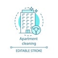 Apartment cleaning concept icon