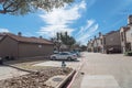 Apartment complex building in suburban area at Irving, Texas, US