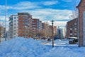 Apartment house in Finland Royalty Free Stock Photo