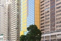 Apartment and office buidlings in Hong Kong, China Royalty Free Stock Photo