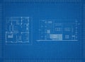 Apartment plan blueprint