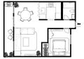 Apartment plan layout house Plan space Floor plan