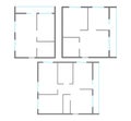 Apartment Plan Set. Vector