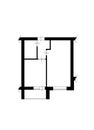 Apartment plans. House room layout. Home floorplan. Royalty Free Stock Photo