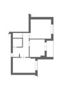 Apartment plans. House room layout. Home floorplan. Royalty Free Stock Photo