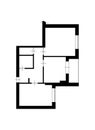 Apartment plans. House room layout. Home floorplan. Royalty Free Stock Photo