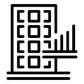 Apartment realtor icon outline vector. Agency business Royalty Free Stock Photo