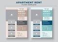 Apartment Rent Flyer Template, Home For Rent Flyer, Real Estate Flyer