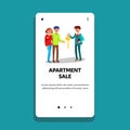 Apartment Sale In Real Estate Agency Office Vector