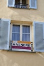 Apartment For Sale Sign In France On The French Riviera
