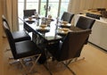 Apartment with 6 seater dinning table with cutlery setting