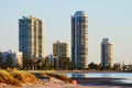 Apartment Towers At Sunrise Royalty Free Stock Photo